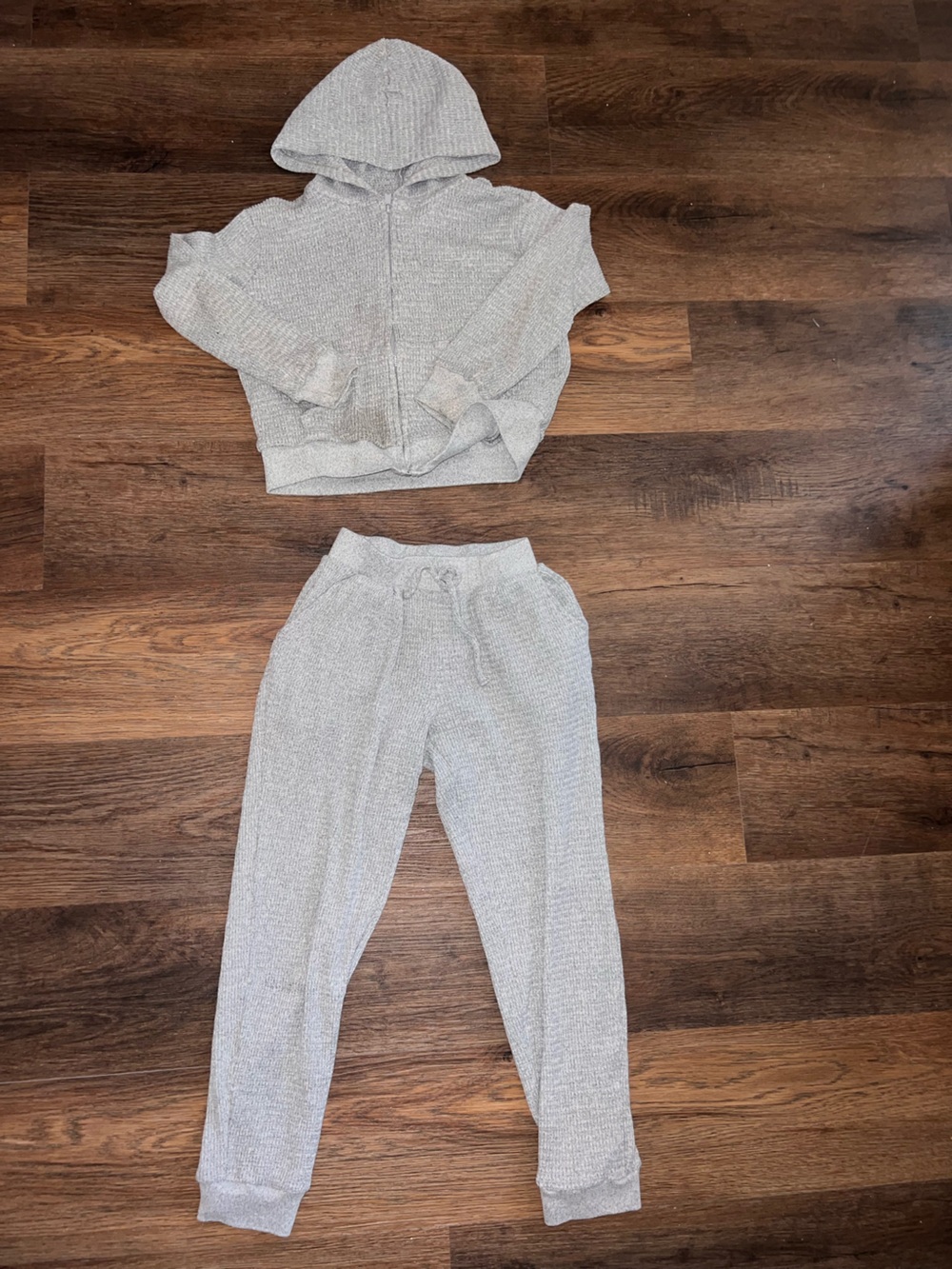 Kids Gray Knit Jogger Pants - Comfortable Everyday Bottoms